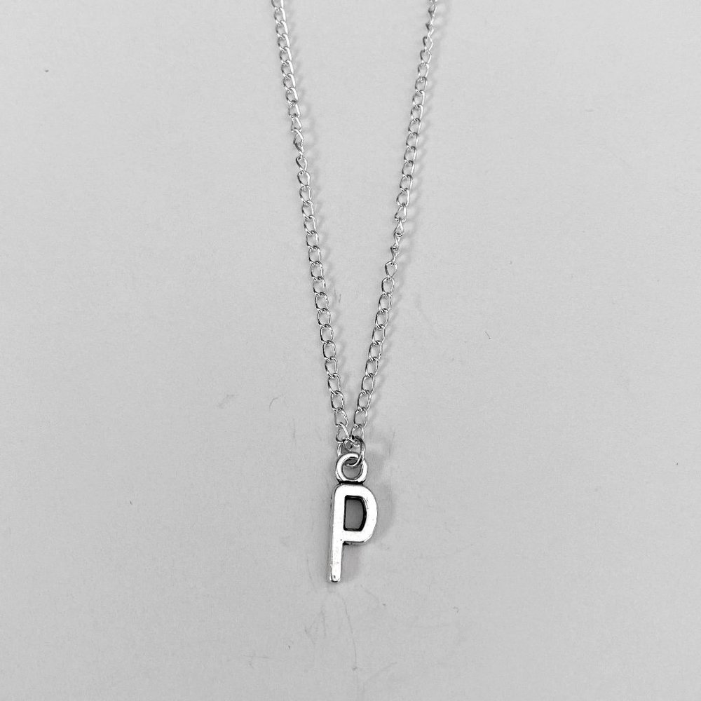 3 for $49 New Silver "P" Initial Necklace